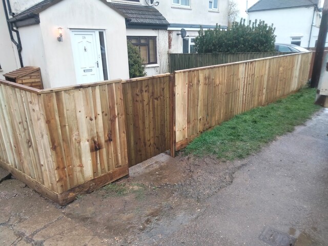 Close board fencing at a home in Swindon